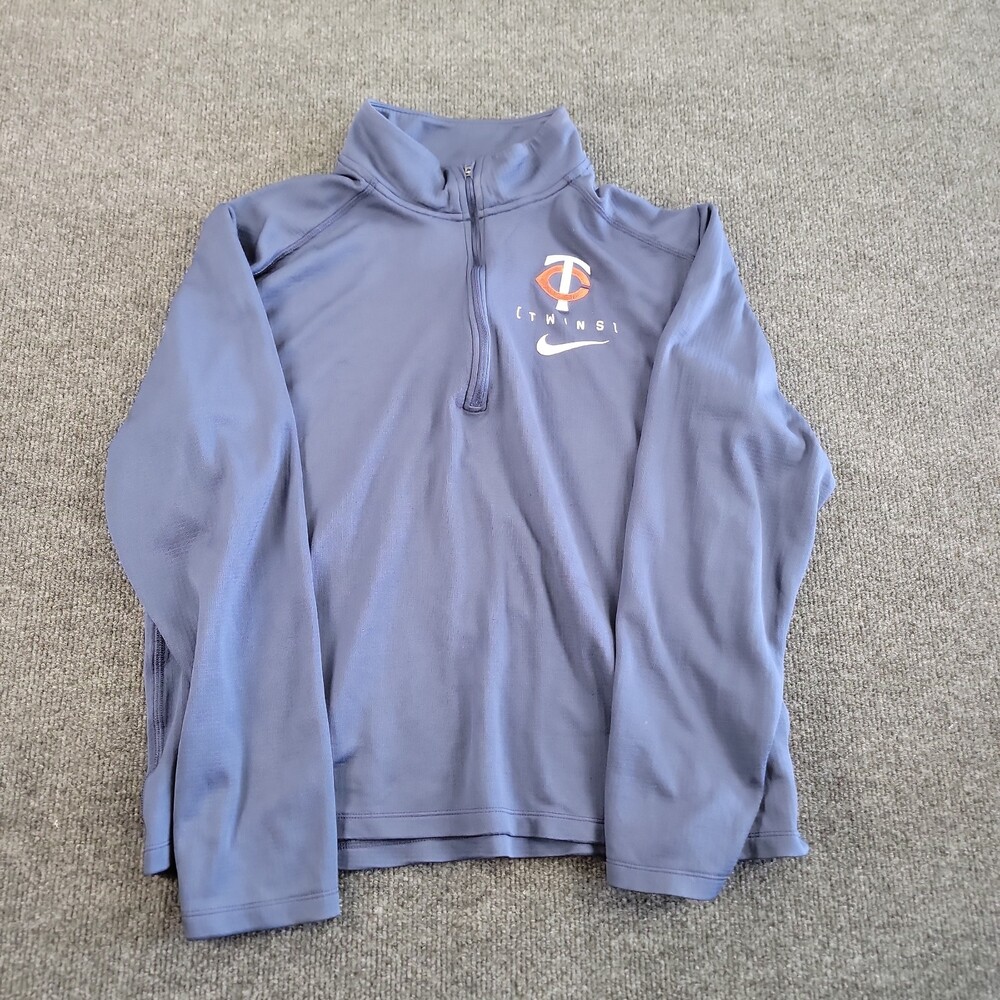 Minnesota Twins — Nike Dri-Fit 1/4 Zip-Up Pullover Jacket — Size Youth Medium
